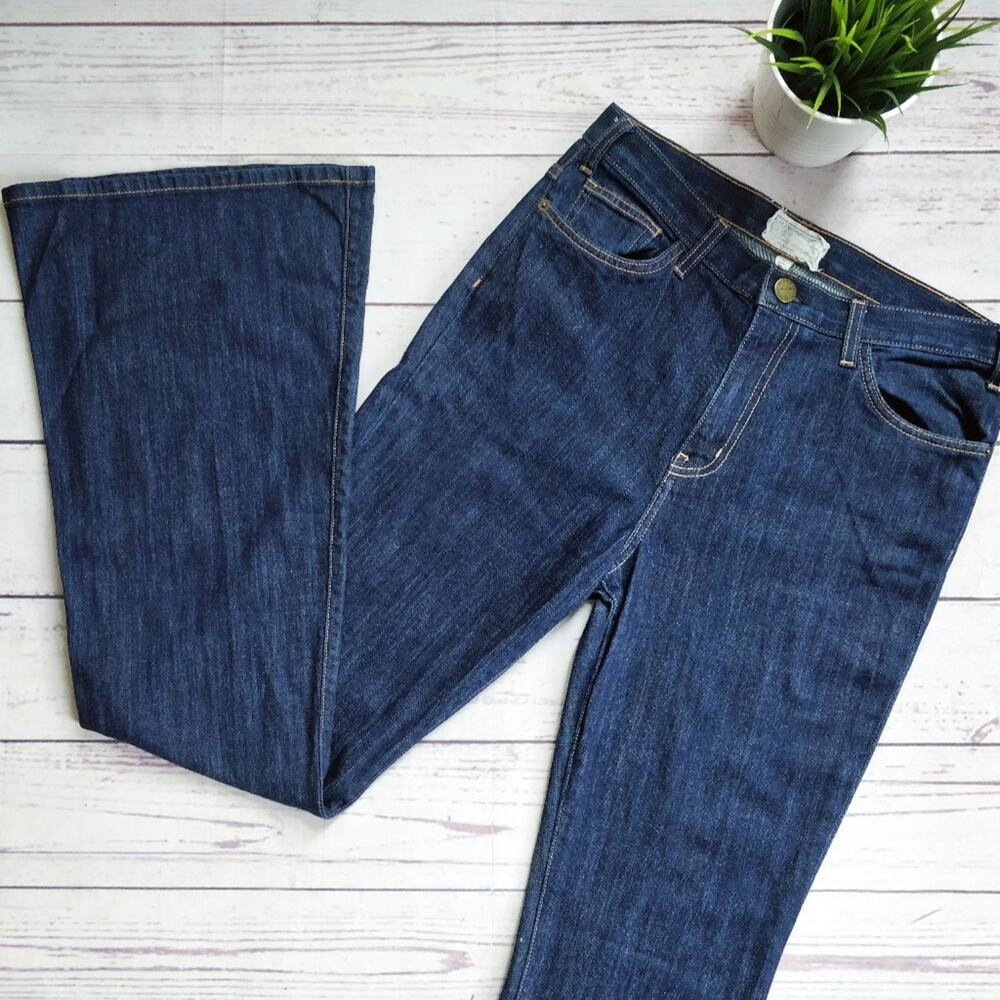 CURRENT/ELLIOTT The High Rise Bell Flare Jeans Dark Wash size 31 EUC
